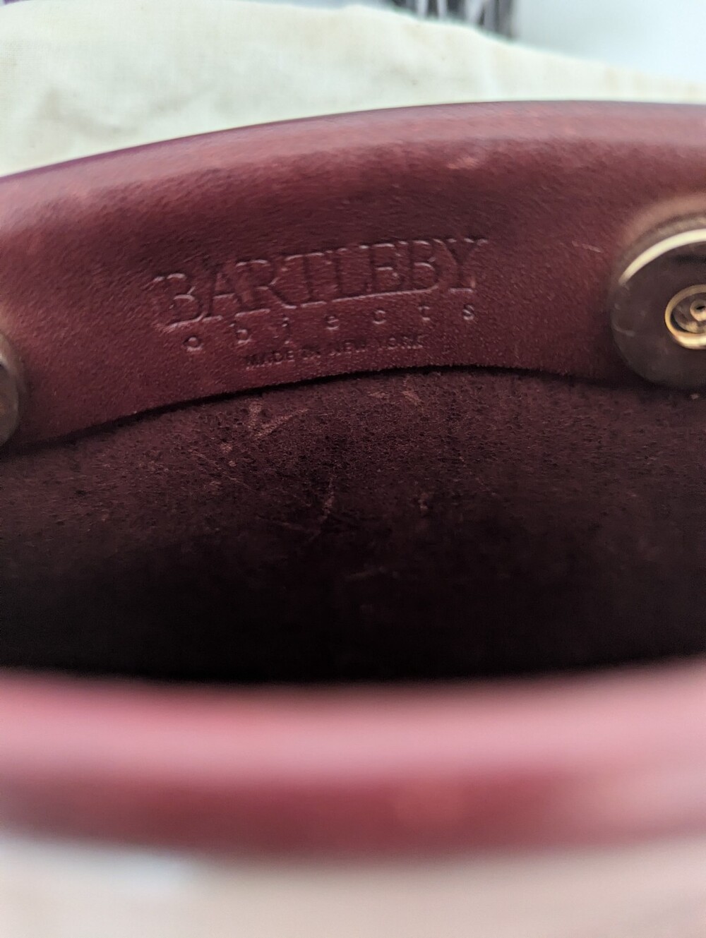 Bartleby Objects Stowe Red Leather Chain Bag - Picture 10 of 10